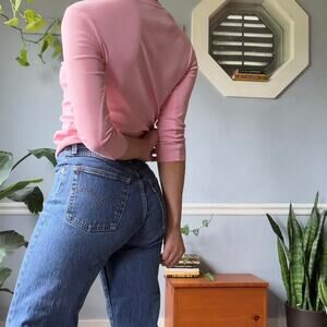 Uniqlo supima cotton pink top (XS)